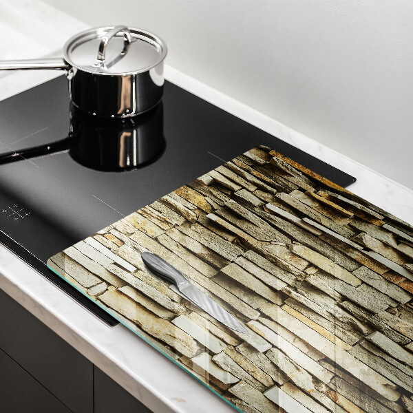 Chopping board glass Decorative stones