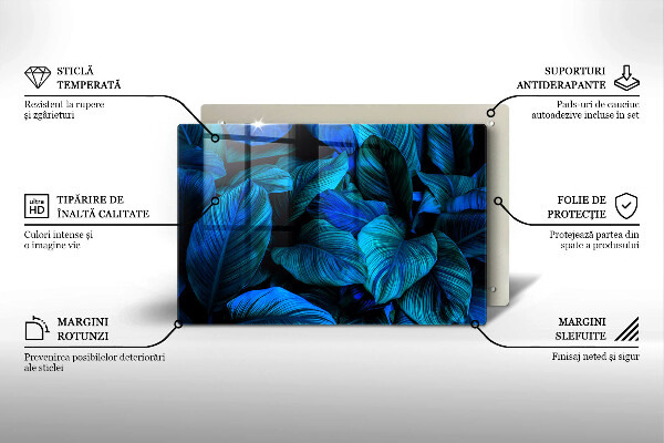 Glass kitchen board Jungle vegetation leaves