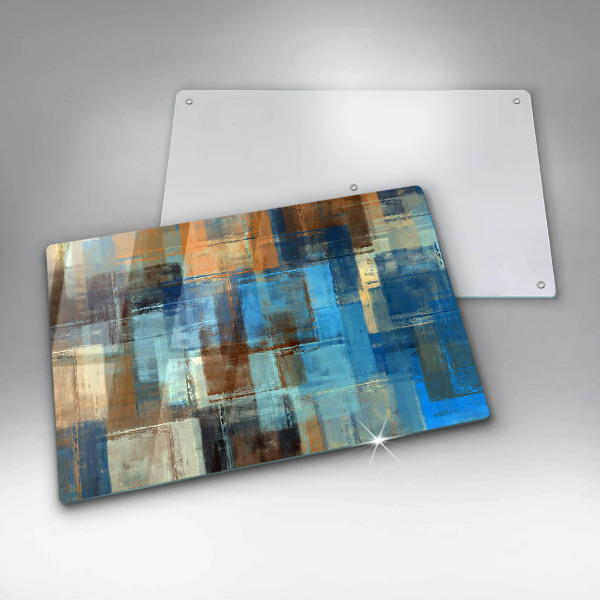 Chopping board glass Painted background