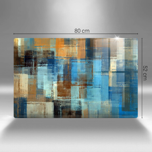 Chopping board glass Painted background