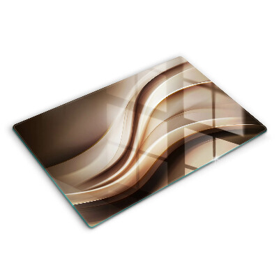 Chopping board glass Abstraction mild lines