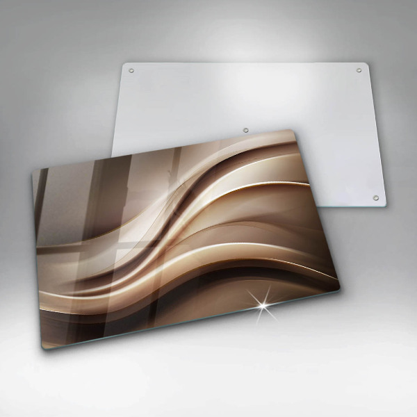 Chopping board glass Abstraction mild lines