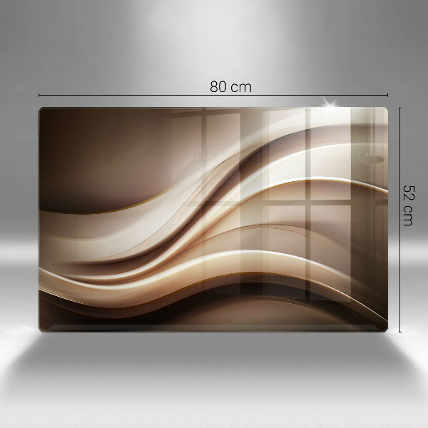 Chopping board glass Abstraction mild lines