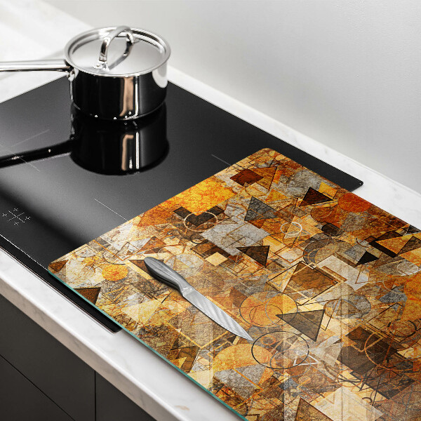 Chopping board glass Geometric figure pattern