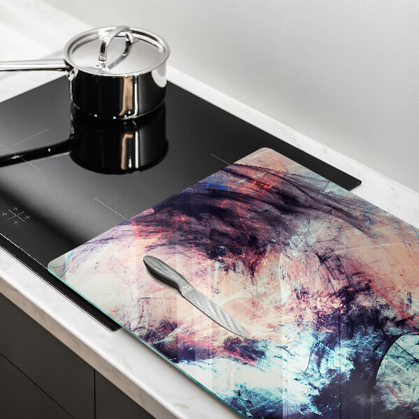 Chopping board glass Painted abstraction
