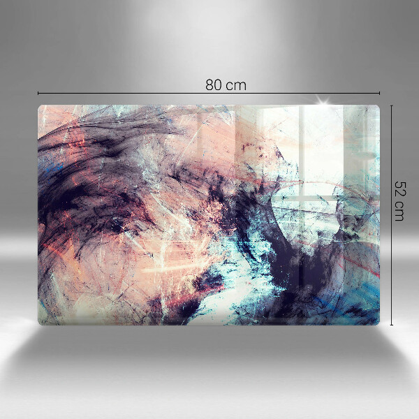 Chopping board glass Painted abstraction