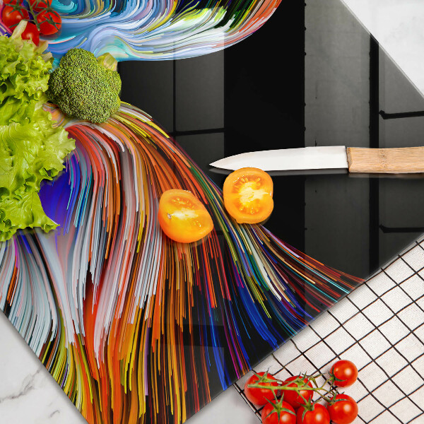 Glass kitchen board Abstraction kiss