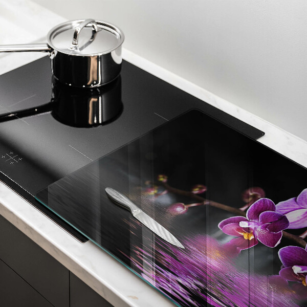 Chopping board glass Orchid Water Zen