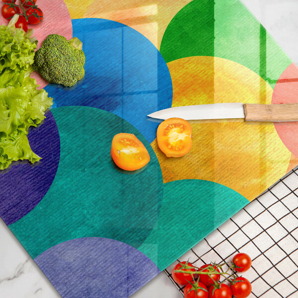 Chopping board Colorful wheels