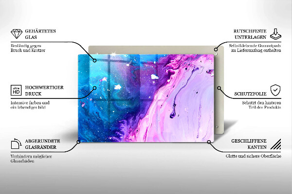 Chopping board Abstraction ink