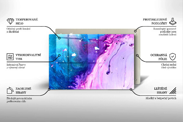 Chopping board Abstraction ink
