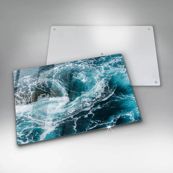 Chopping board Foamed water waves