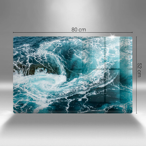 Chopping board Foamed water waves