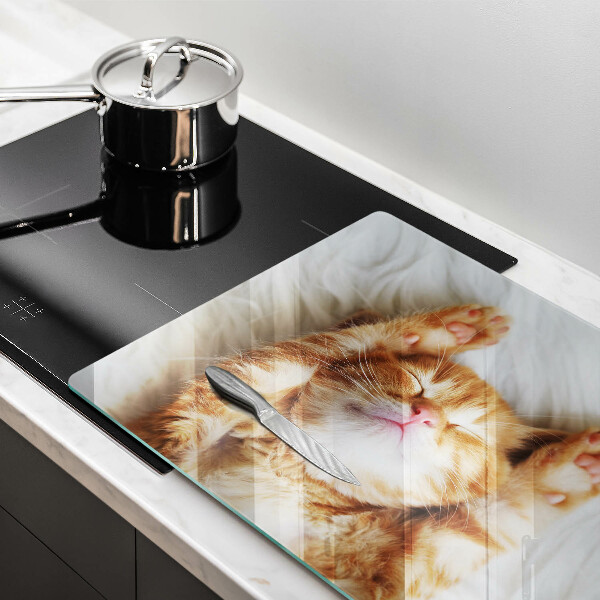 Chopping board glass Little sweet kitty