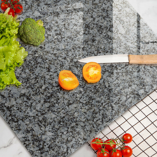 Chopping board glass Stone texture