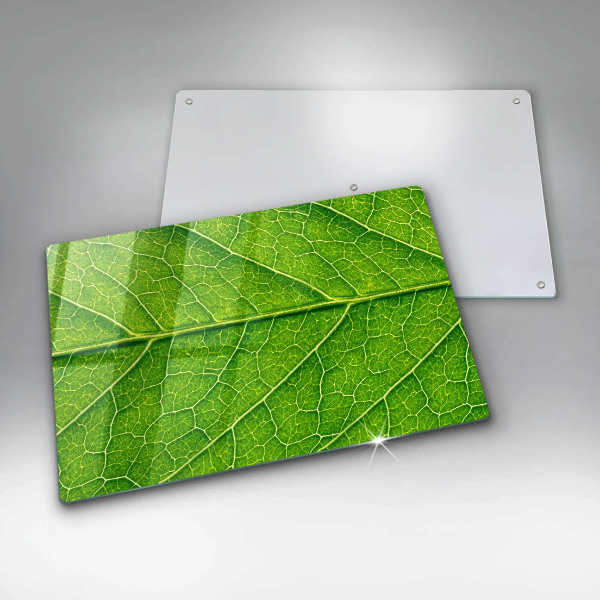 Chopping board glass Leaf lines nature