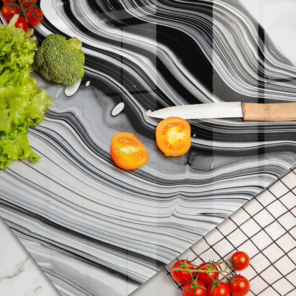 Glass kitchen board Ink abstraction