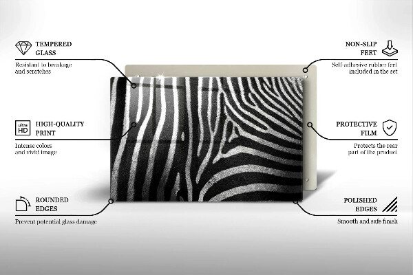 Chopping board Zebra stripes