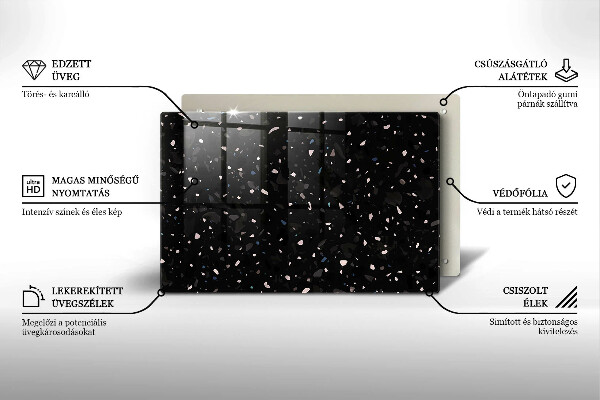 Chopping board Dark stone