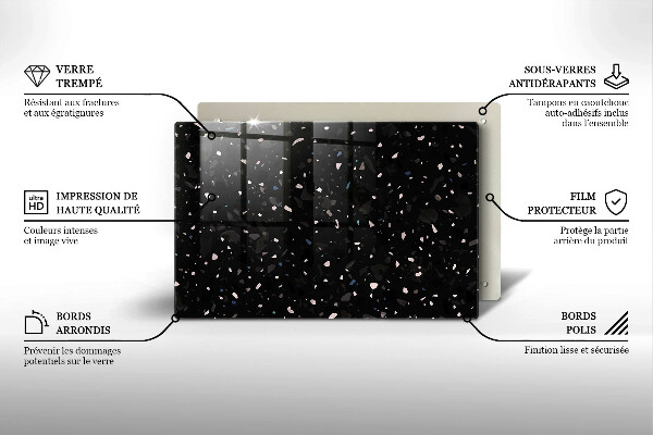Chopping board Dark stone