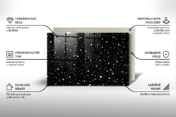 Chopping board Dark stone
