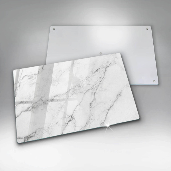 Chopping board glass Elegant marble texture