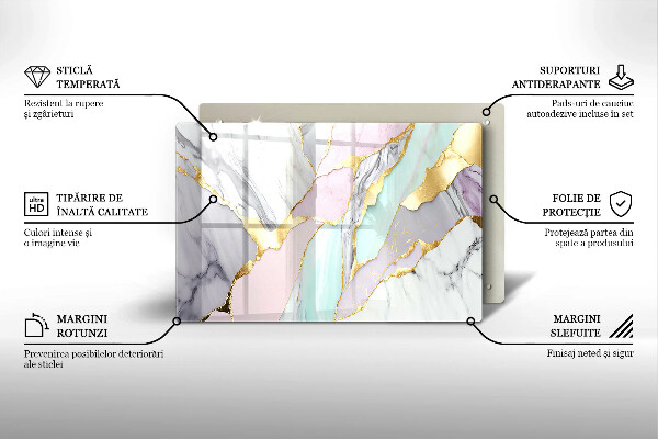 Chopping board Pastel marble