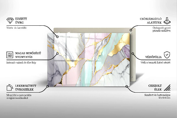 Chopping board Pastel marble