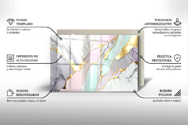 Chopping board Pastel marble