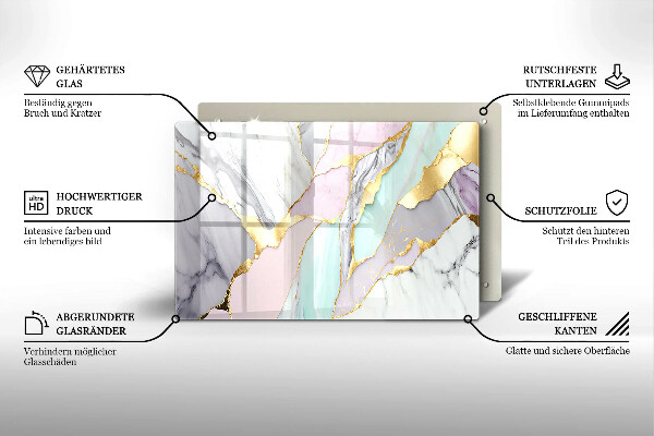 Chopping board Pastel marble