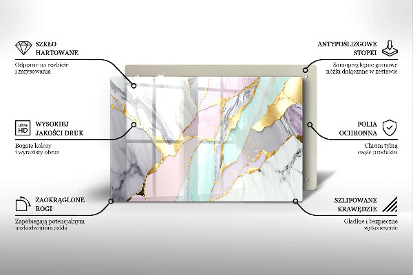 Chopping board Pastel marble