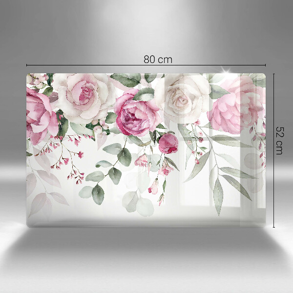 Chopping board Watercolor roses