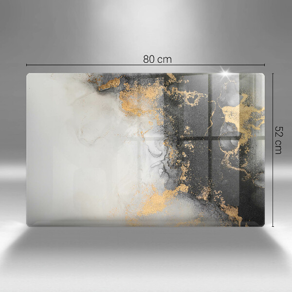 Chopping board Abstraction with gold