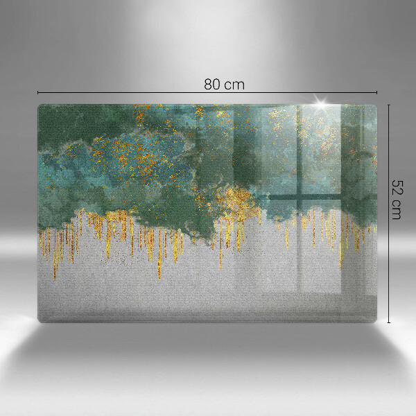 Chopping board Abstraction with gold