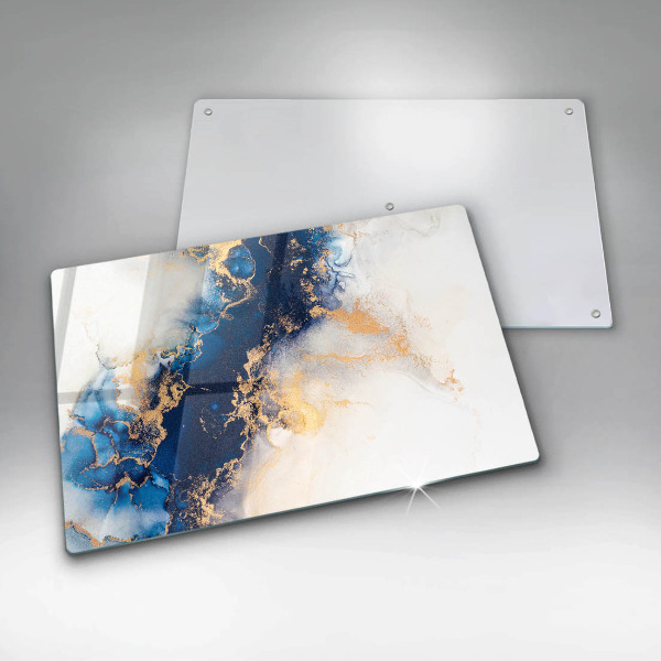 Chopping board Abstraction with blue