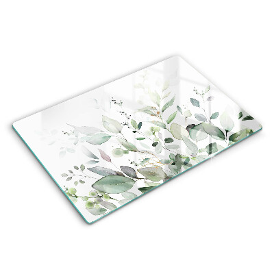 Chopping board Watercolor plants