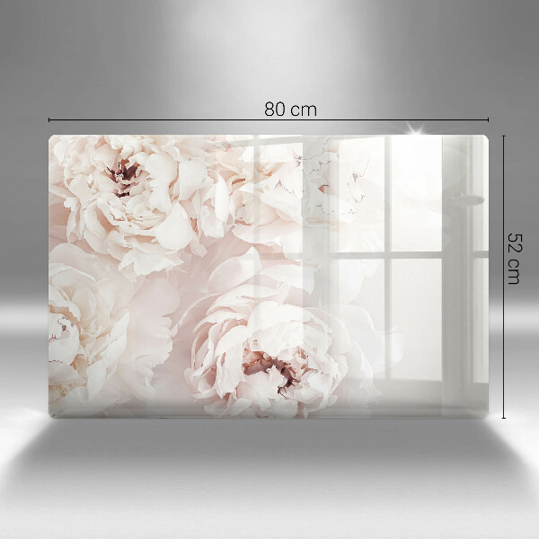 Chopping board Pastel peonies