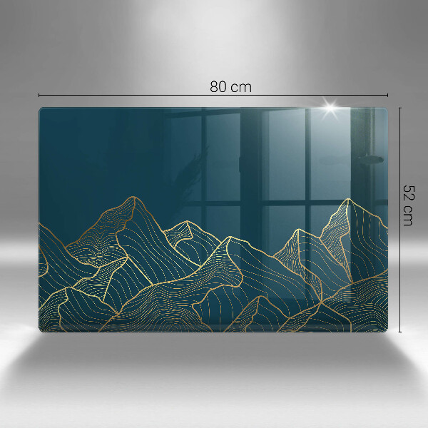 Chopping board Abstract mountains