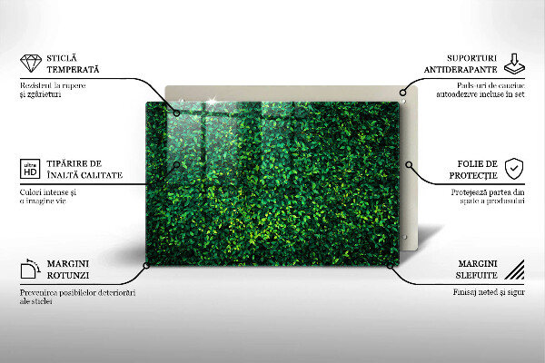 Glass kitchen board Plant small leaves