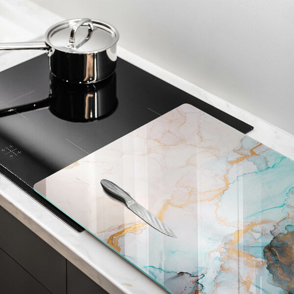 Chopping board glass Marble abstraction