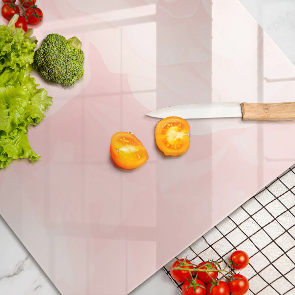 Chopping board glass Pastel background roses