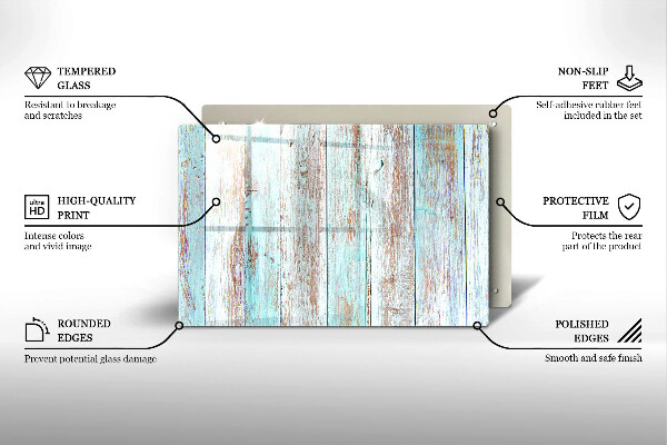 Chopping board glass Old vintage boards