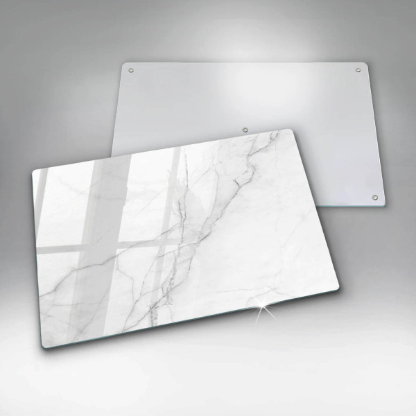 Chopping board glass Marble stone background