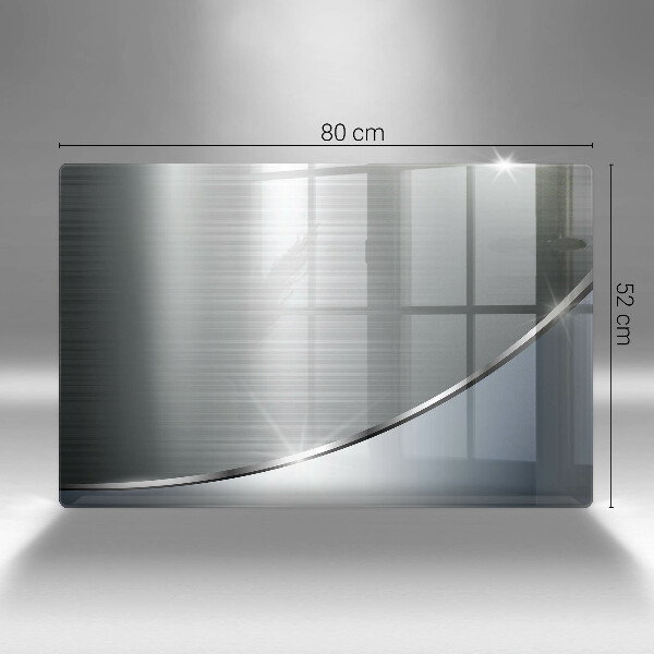 Chopping board glass Pattern metal abstraction