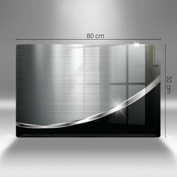 Chopping board Abstraction with metal