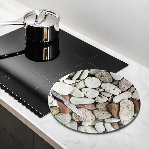 Glass worktop saver Background small stones