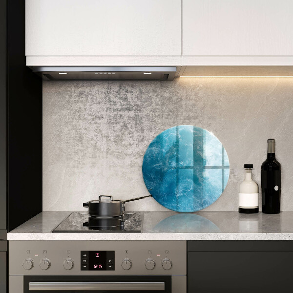 Glass worktop protector Blue water