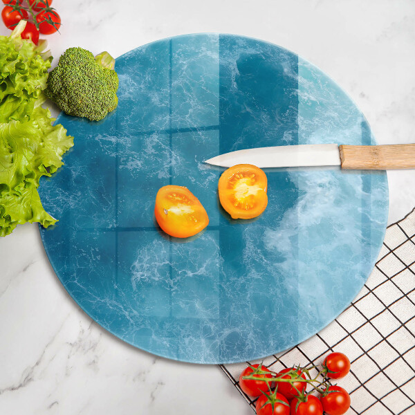 Glass worktop protector Blue water