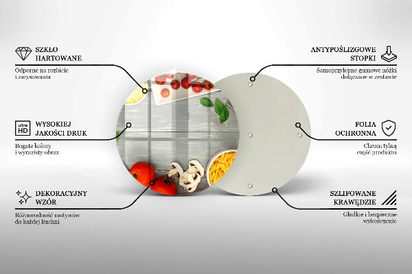 Glass worktop saver Kitchen food