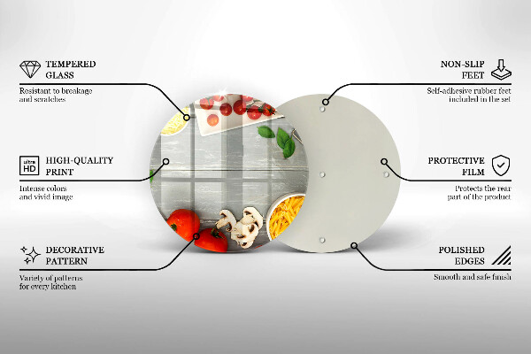 Glass worktop saver Kitchen food